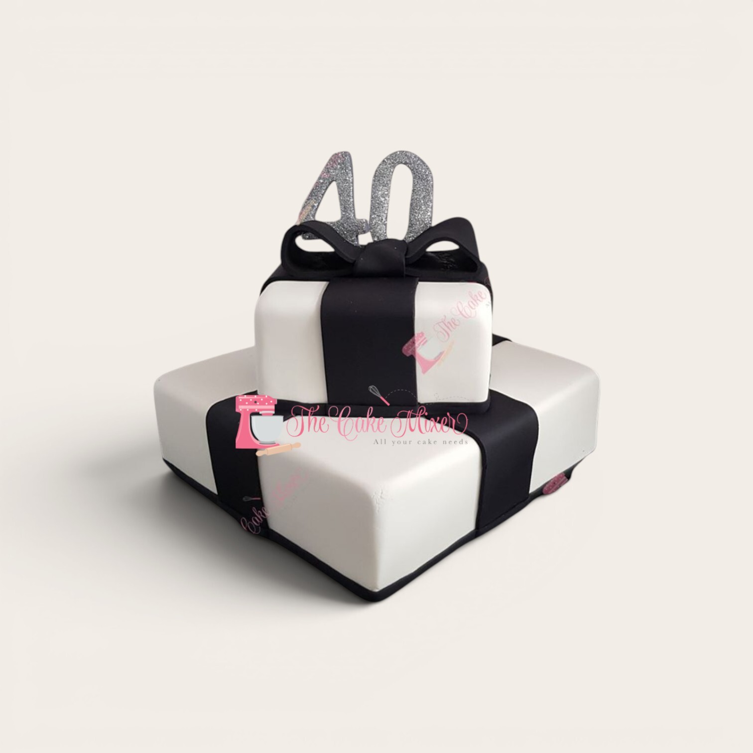 40th birthday gift box cake.jpg