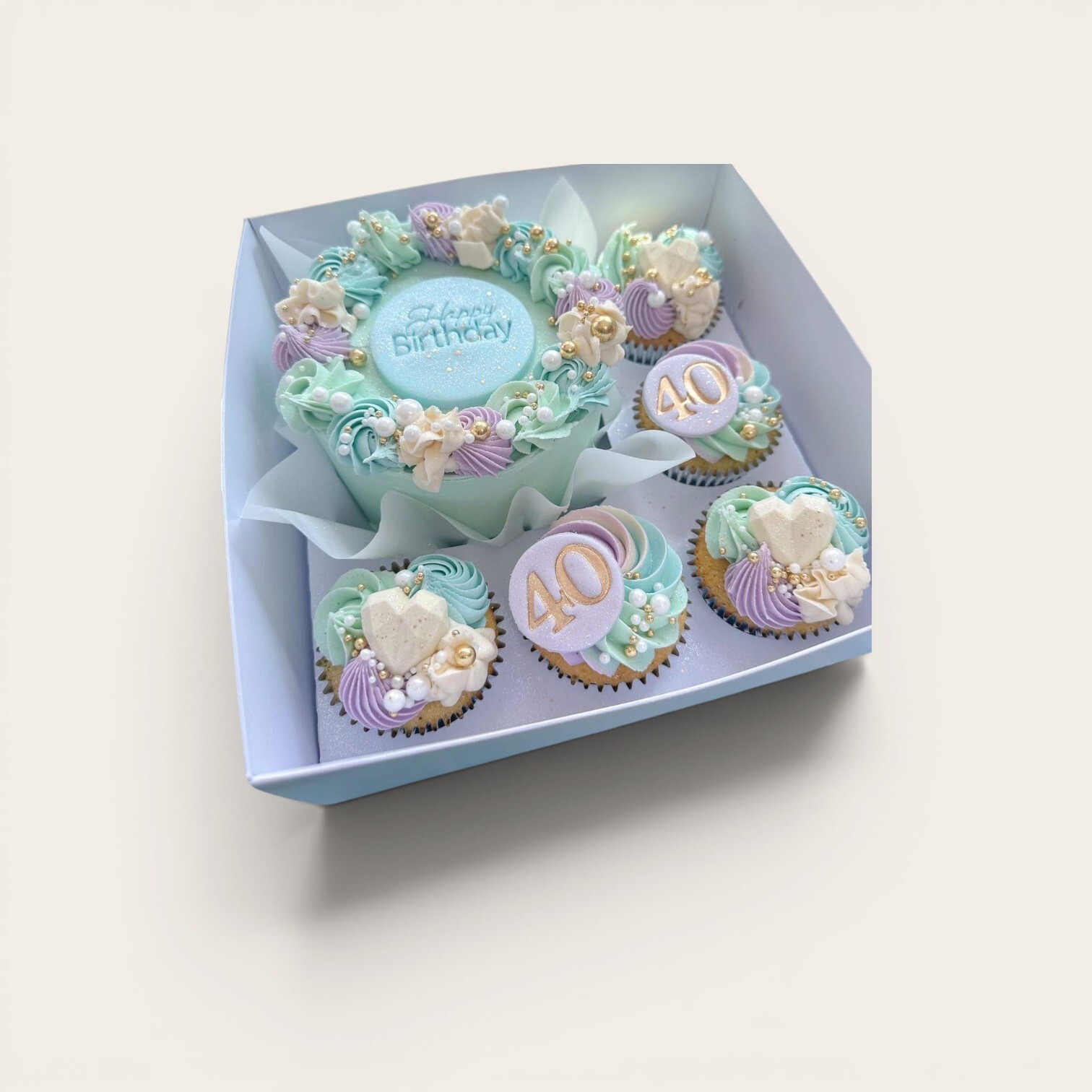 40th pastel bento box cake.jpg
