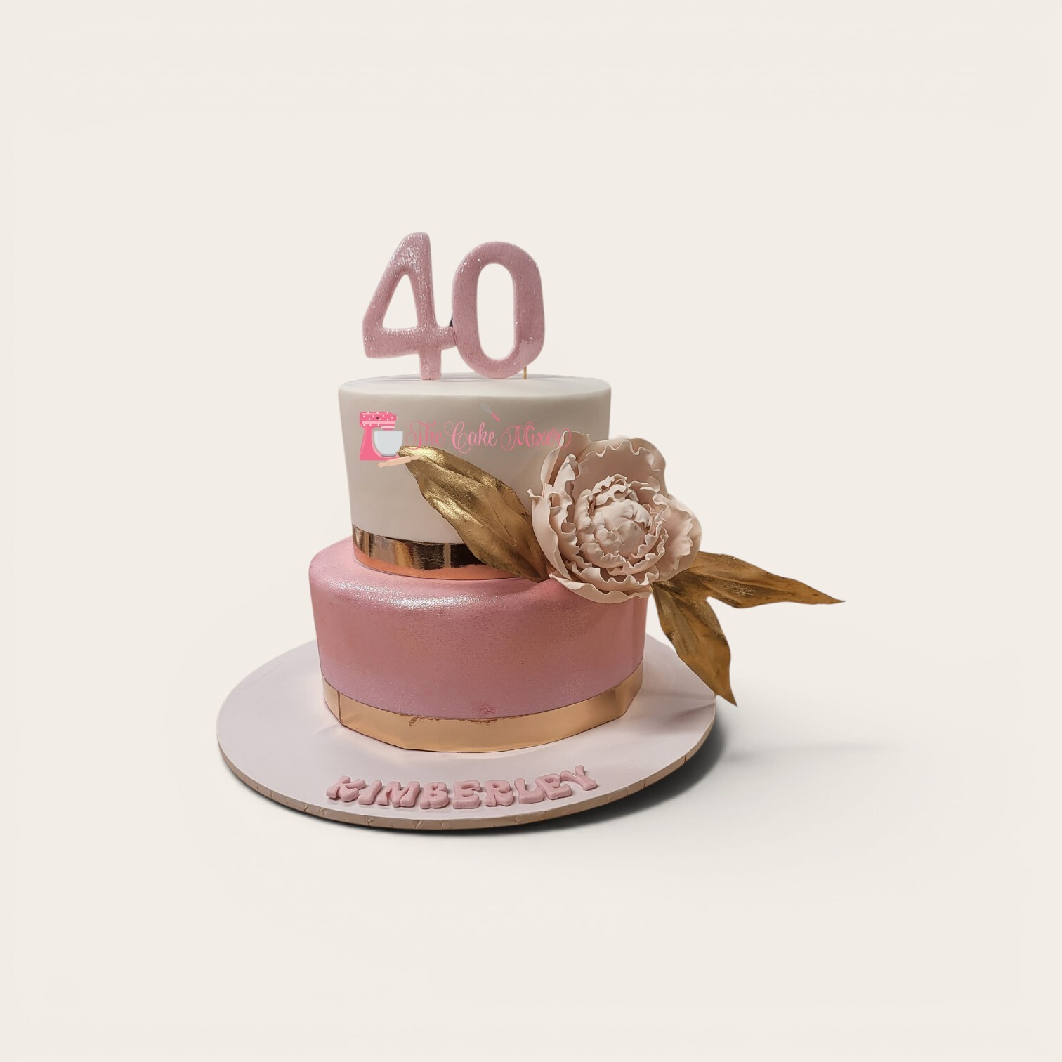 40th pink glitter cake.jpg