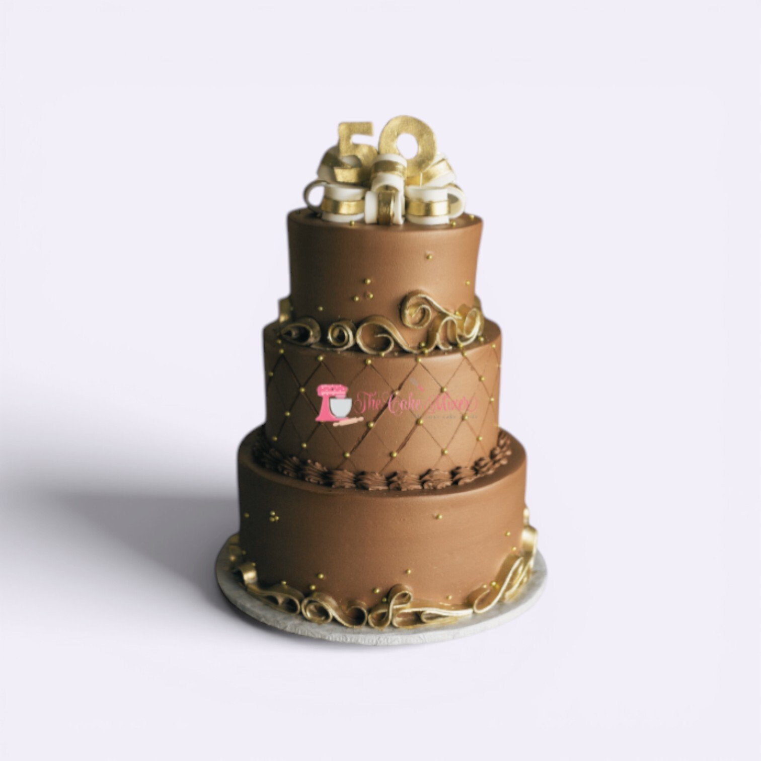 50th wedding anniversary cake 3 tier