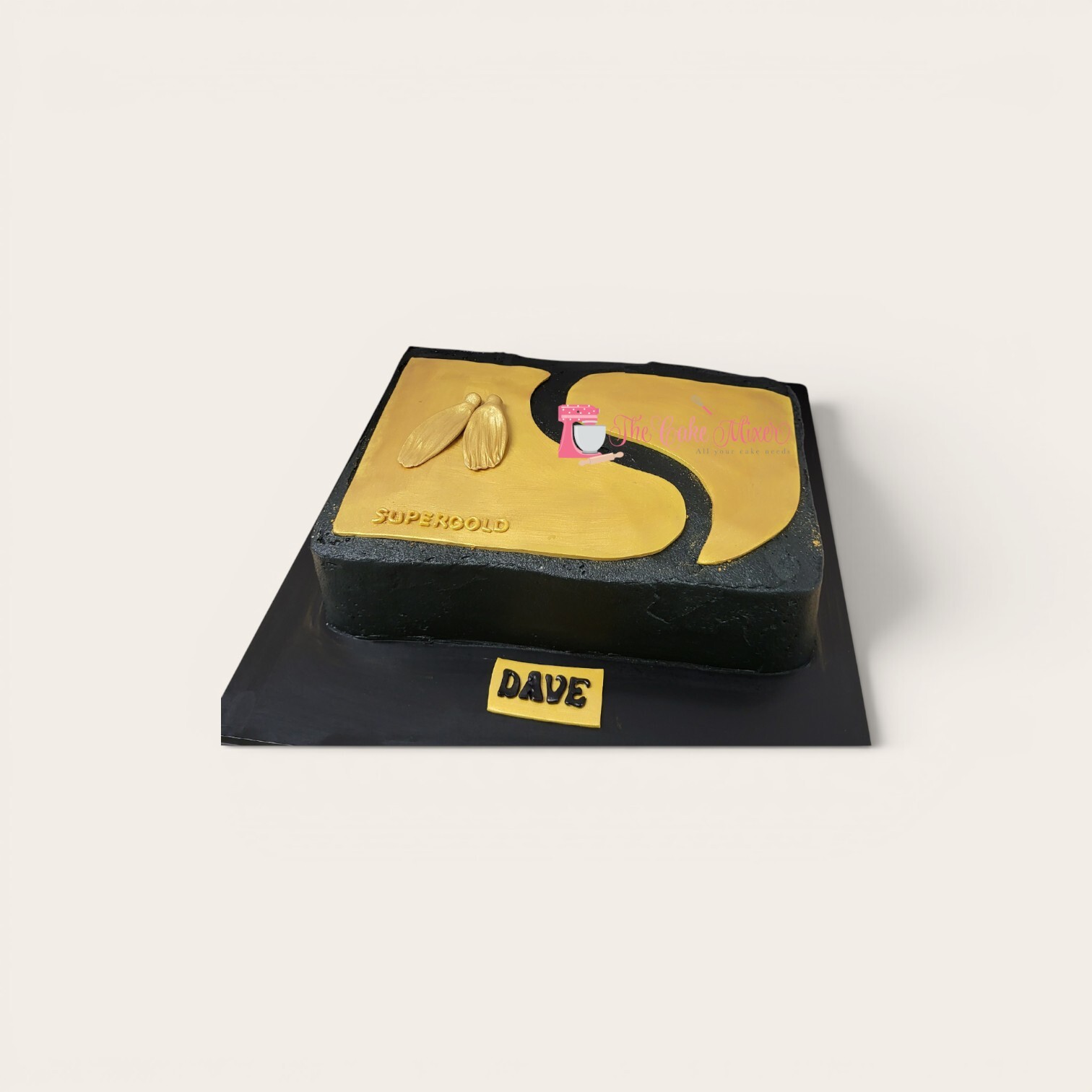 65th birthday gold card cake.jpg