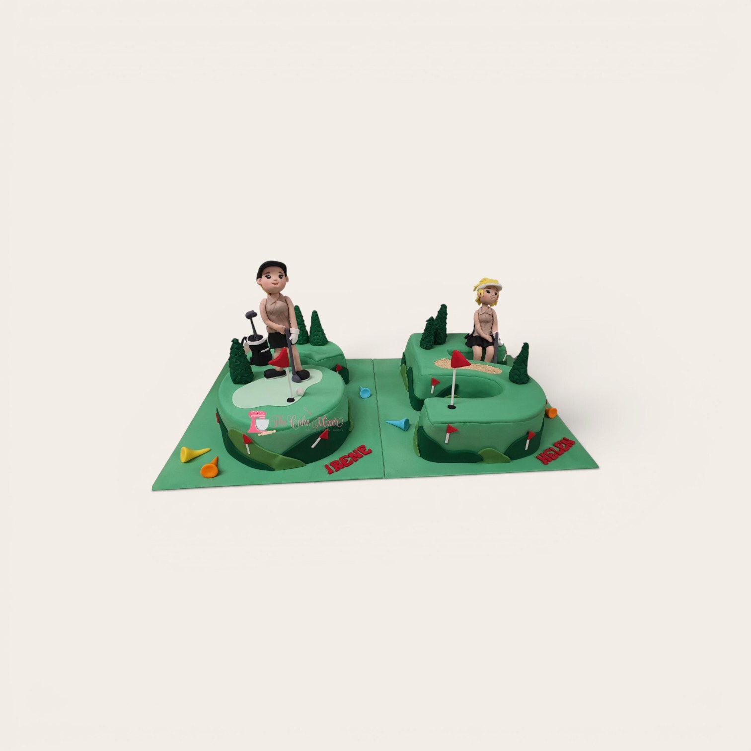 65th shaped golf cake.jpg