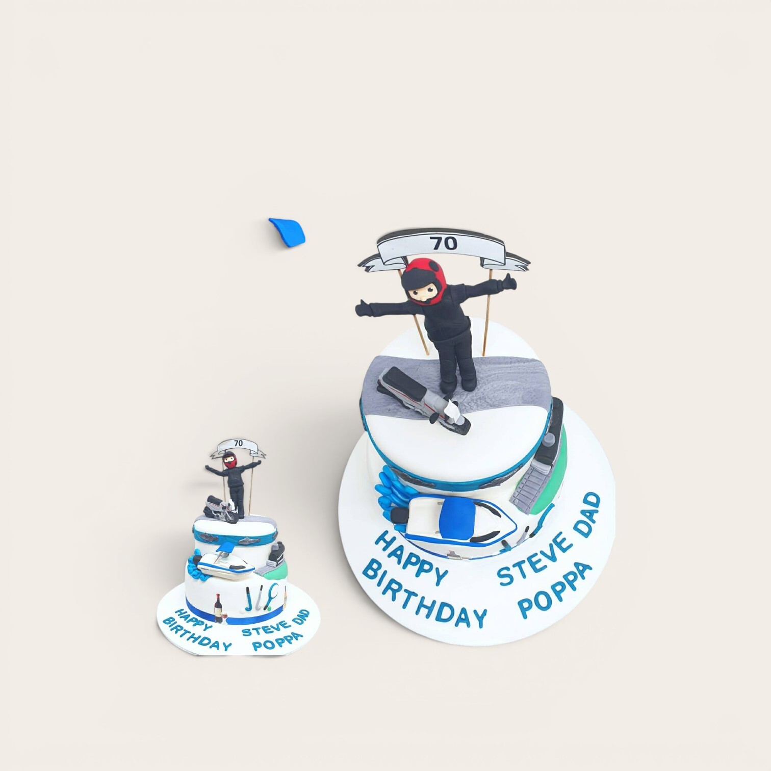 70th birthday skiing cake.jpg