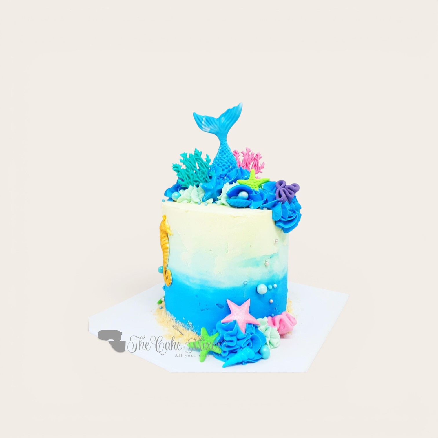 blue mermaid buttercream cake.jpg