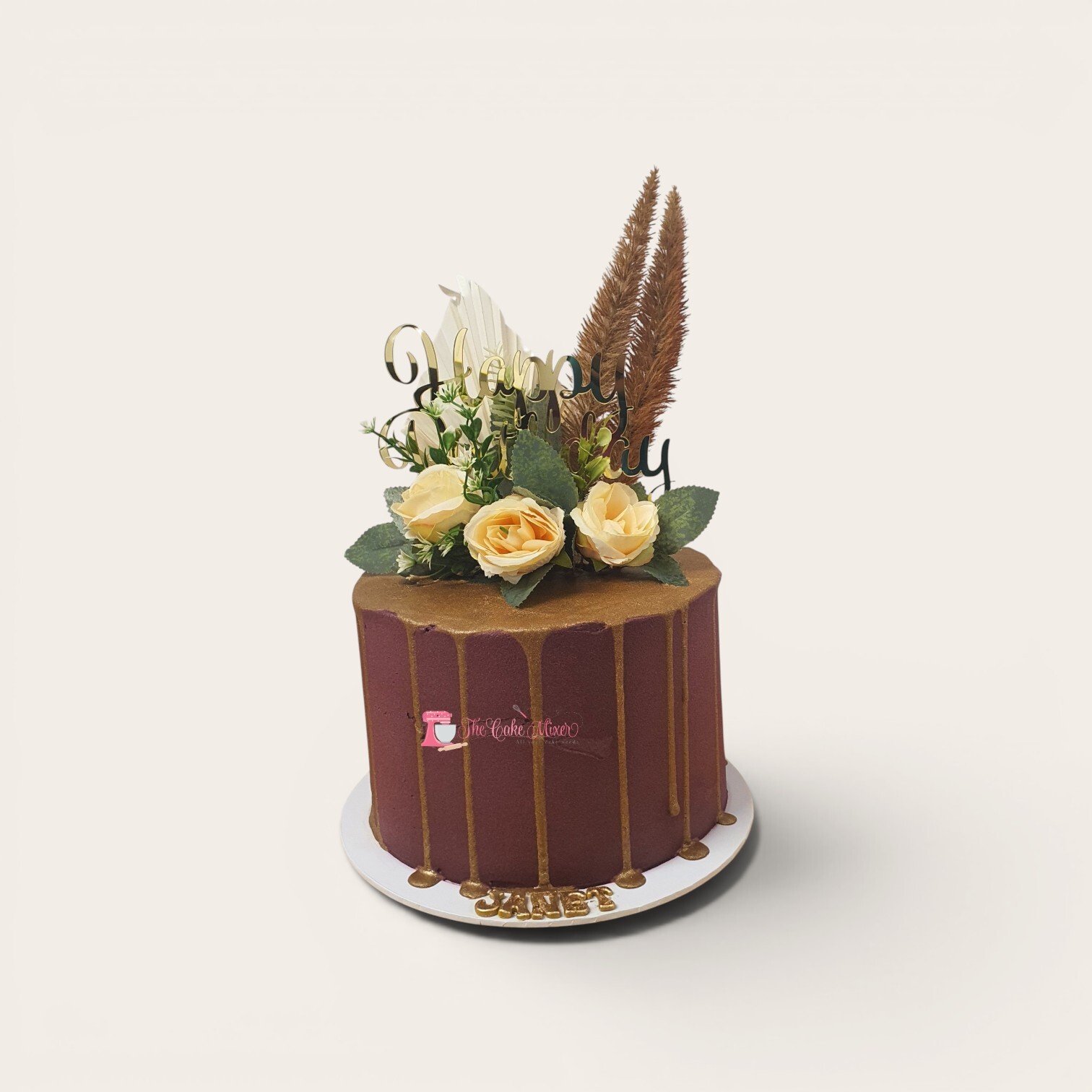 burgundy gold drip birthday cake.jpg