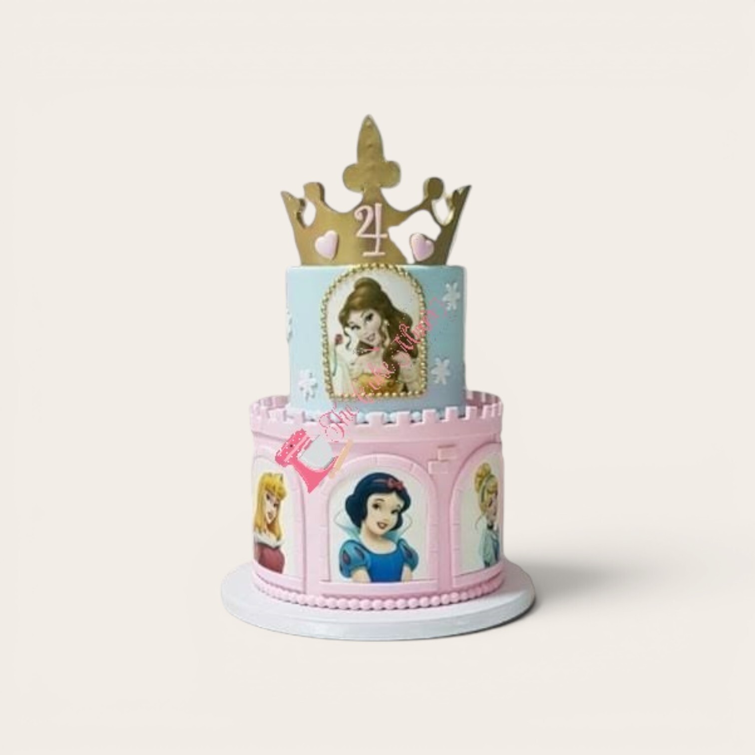 disney princess 2 tier cake.jpg