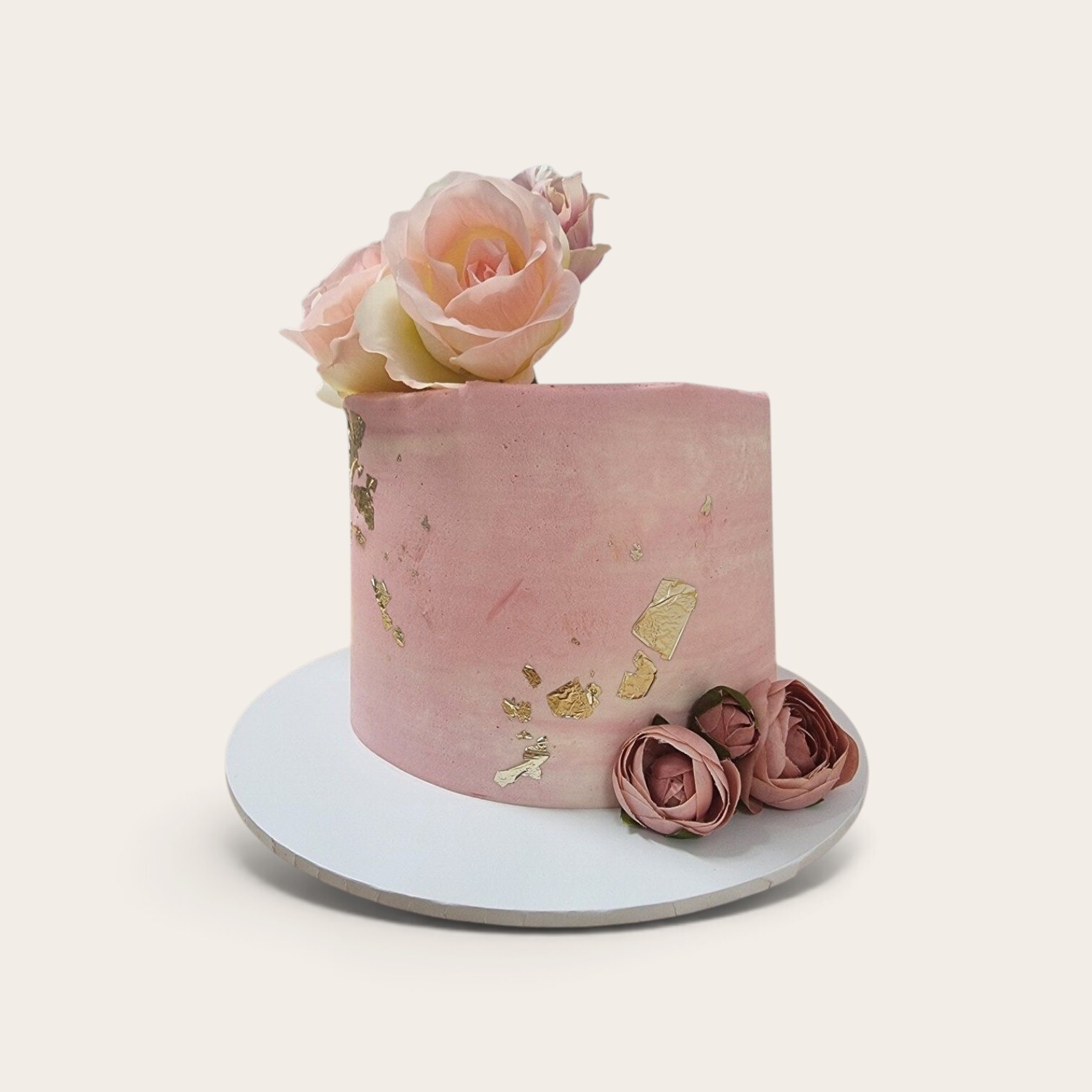elegant pink gold floral cake.jpg