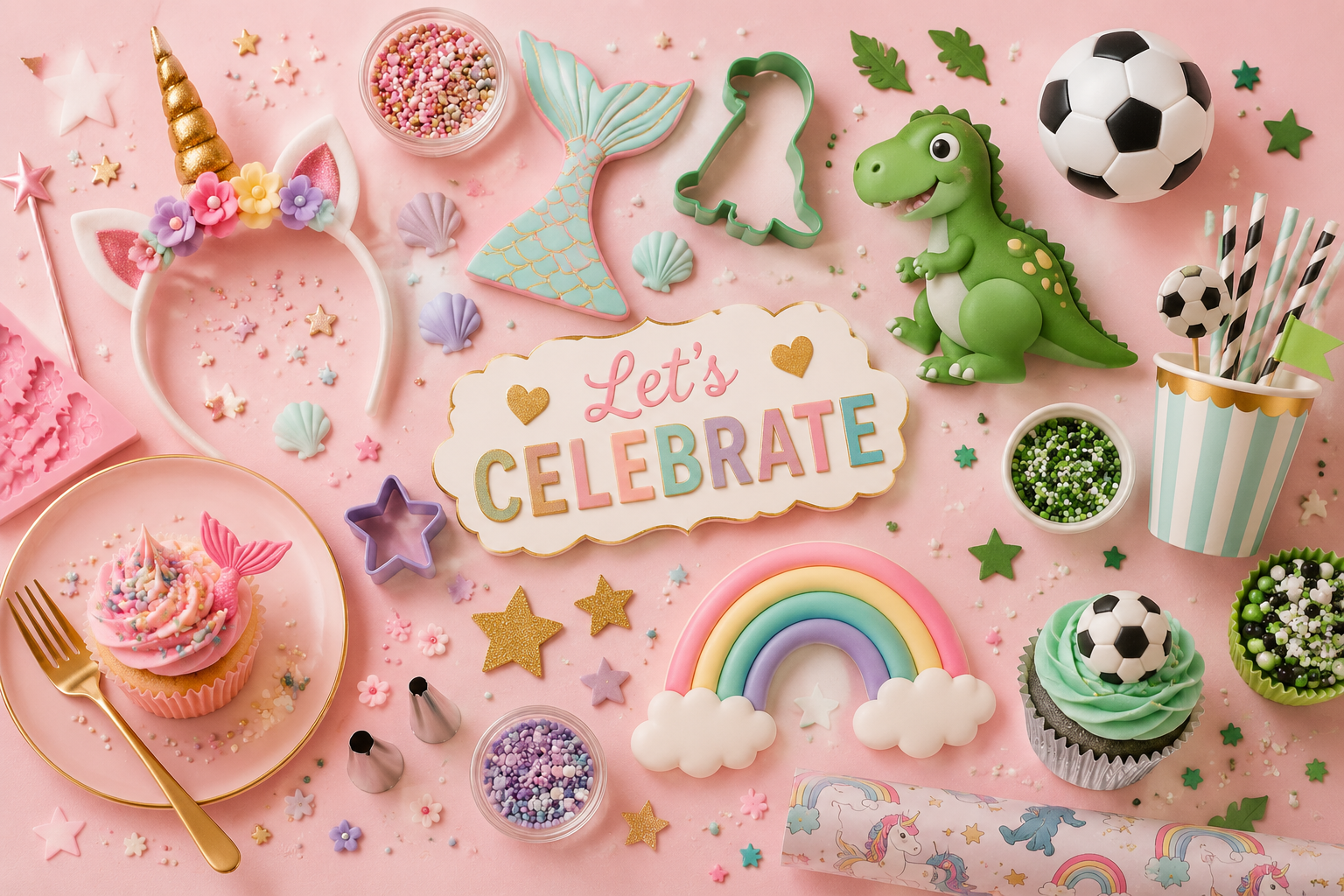 Shop cake and party products by theme