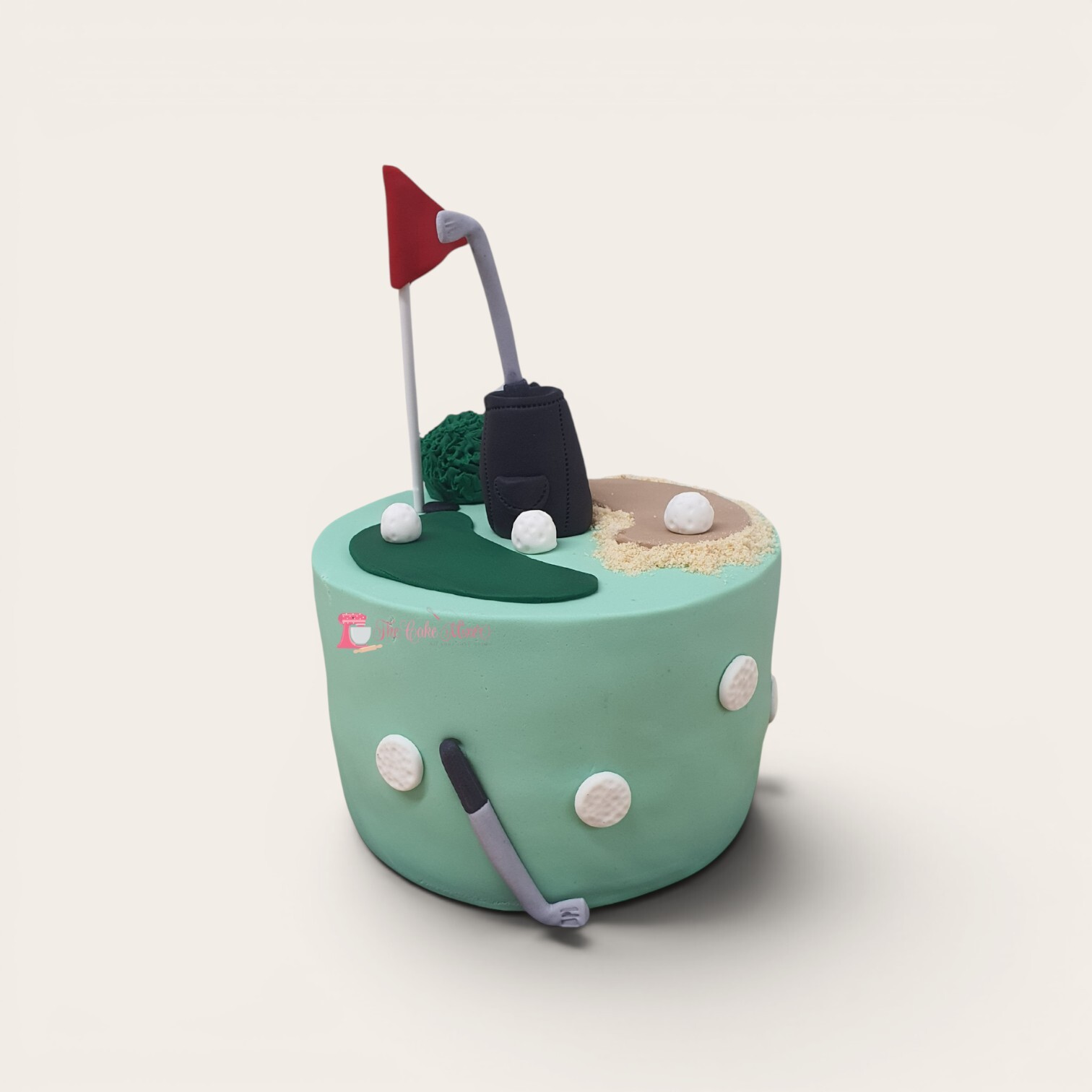 simple fondant golf birthday cake.jpg
