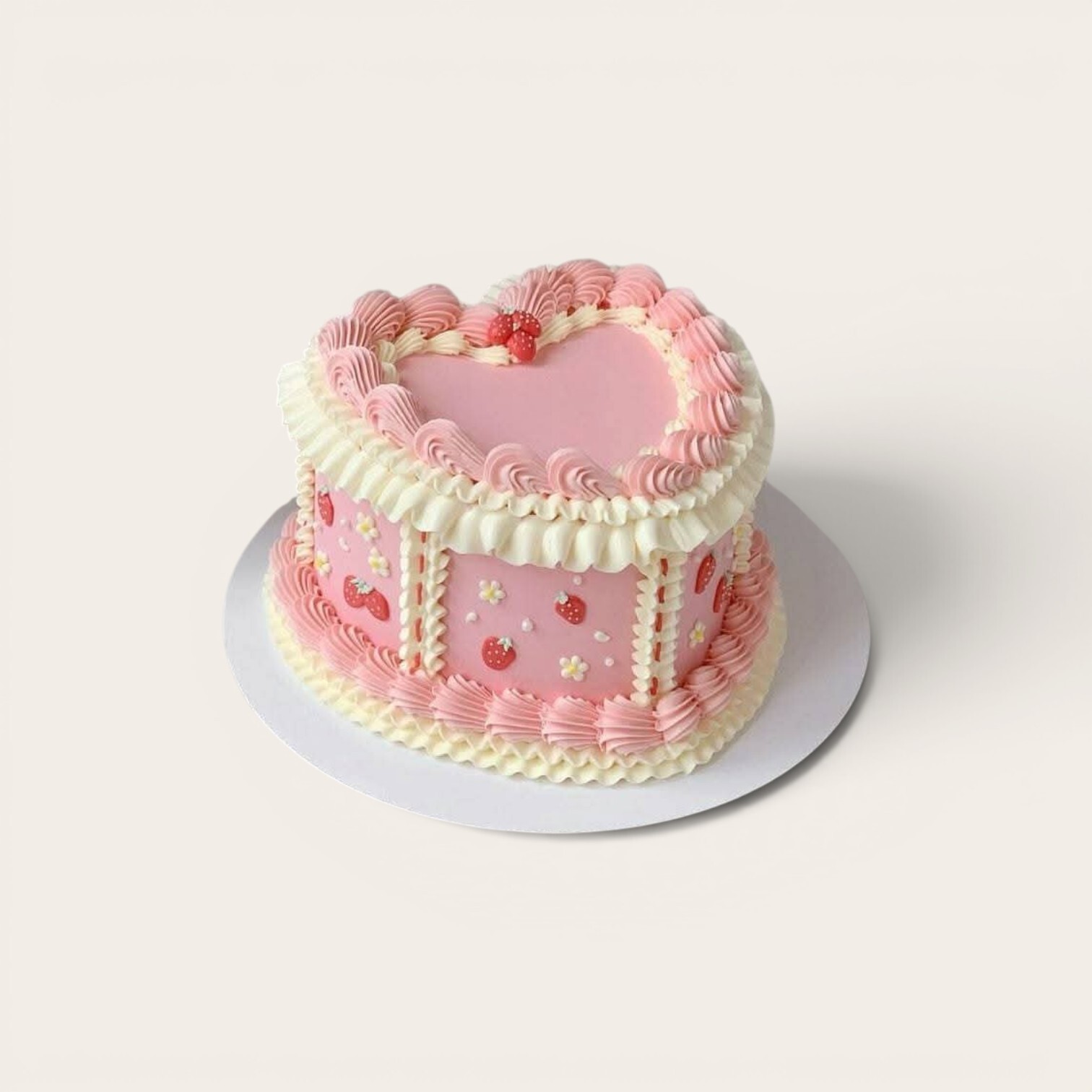 strawberry heart vintage cake.jpg