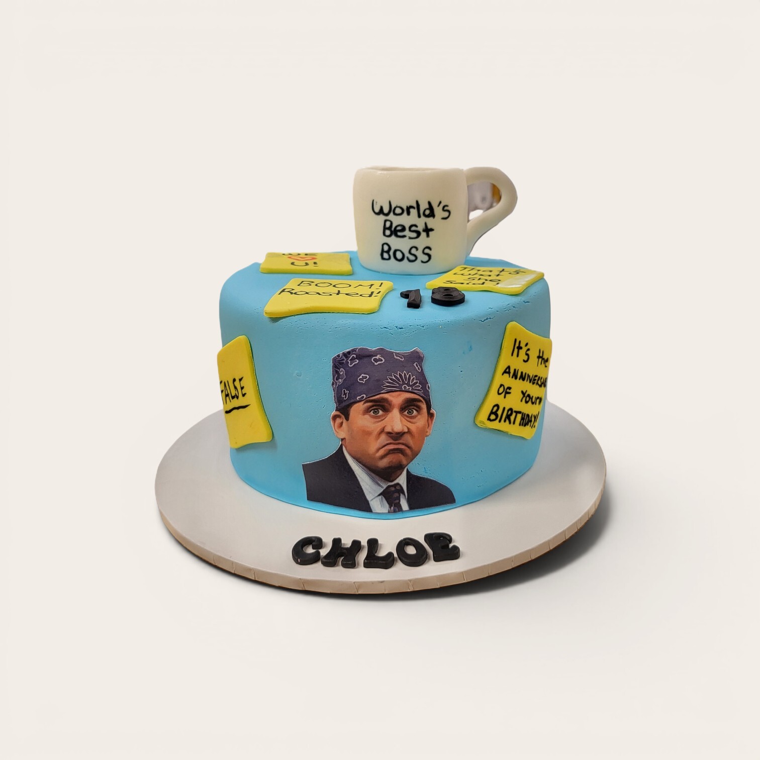 the office theme cake.jpg