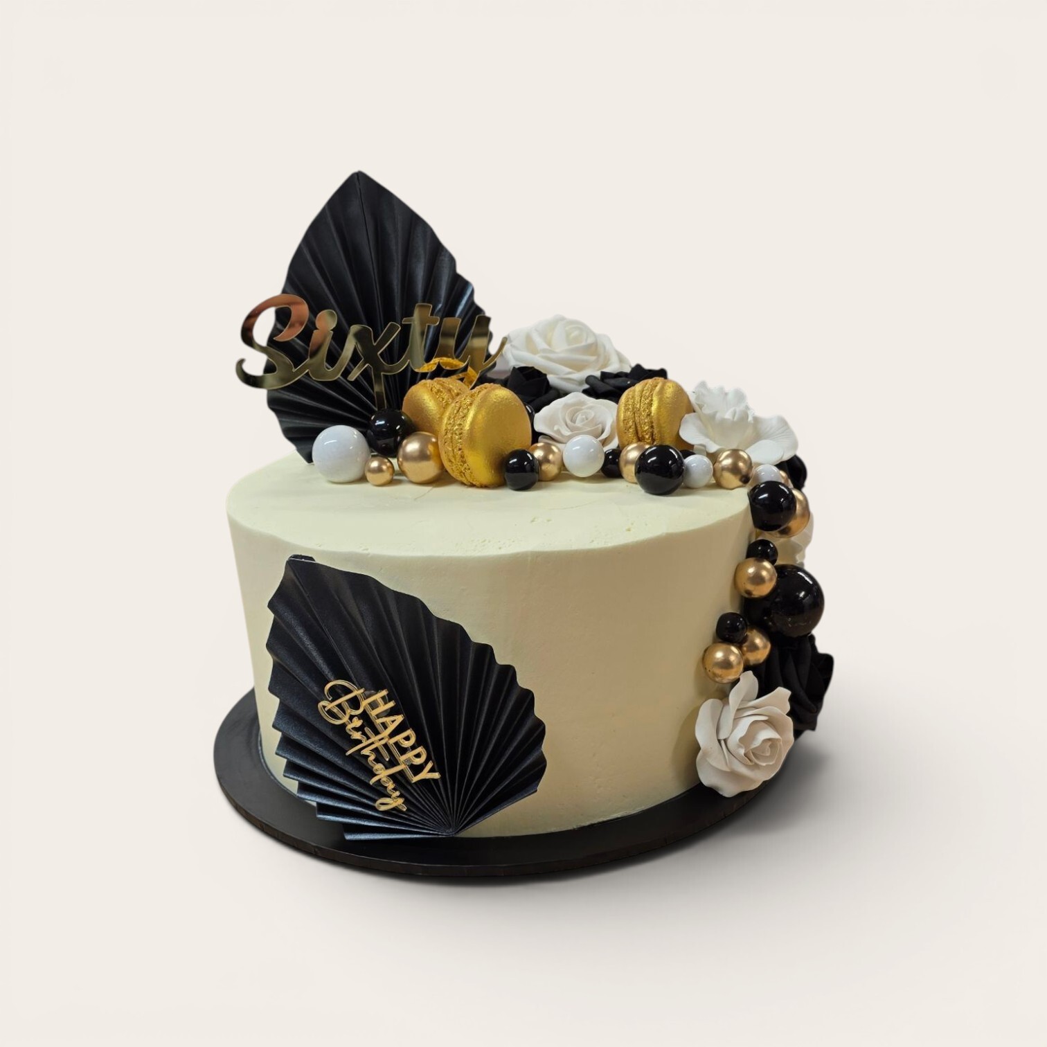 white black gold buttercream cake.jpg