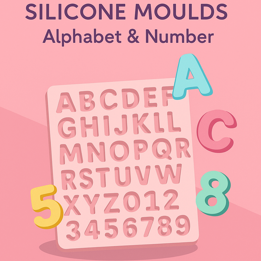 Alphabet & Number Silicone Moulds