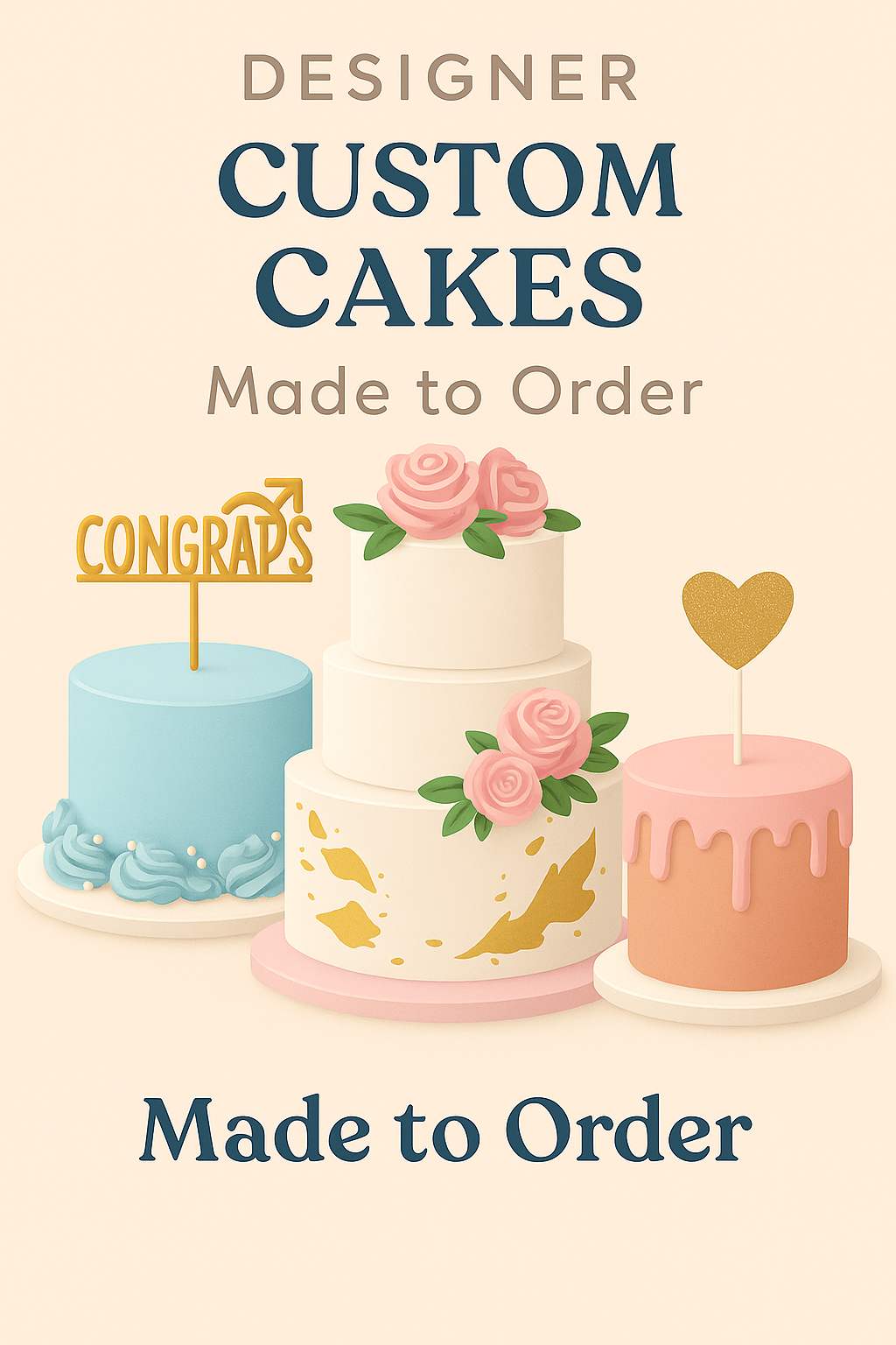 Designer Custom Cakes