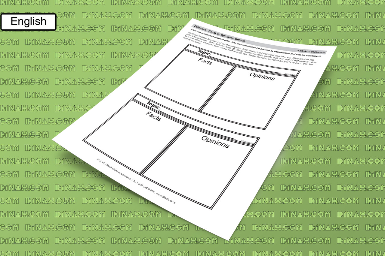 D-nc-s110-0006-en-b evidence- facts or opinions generic