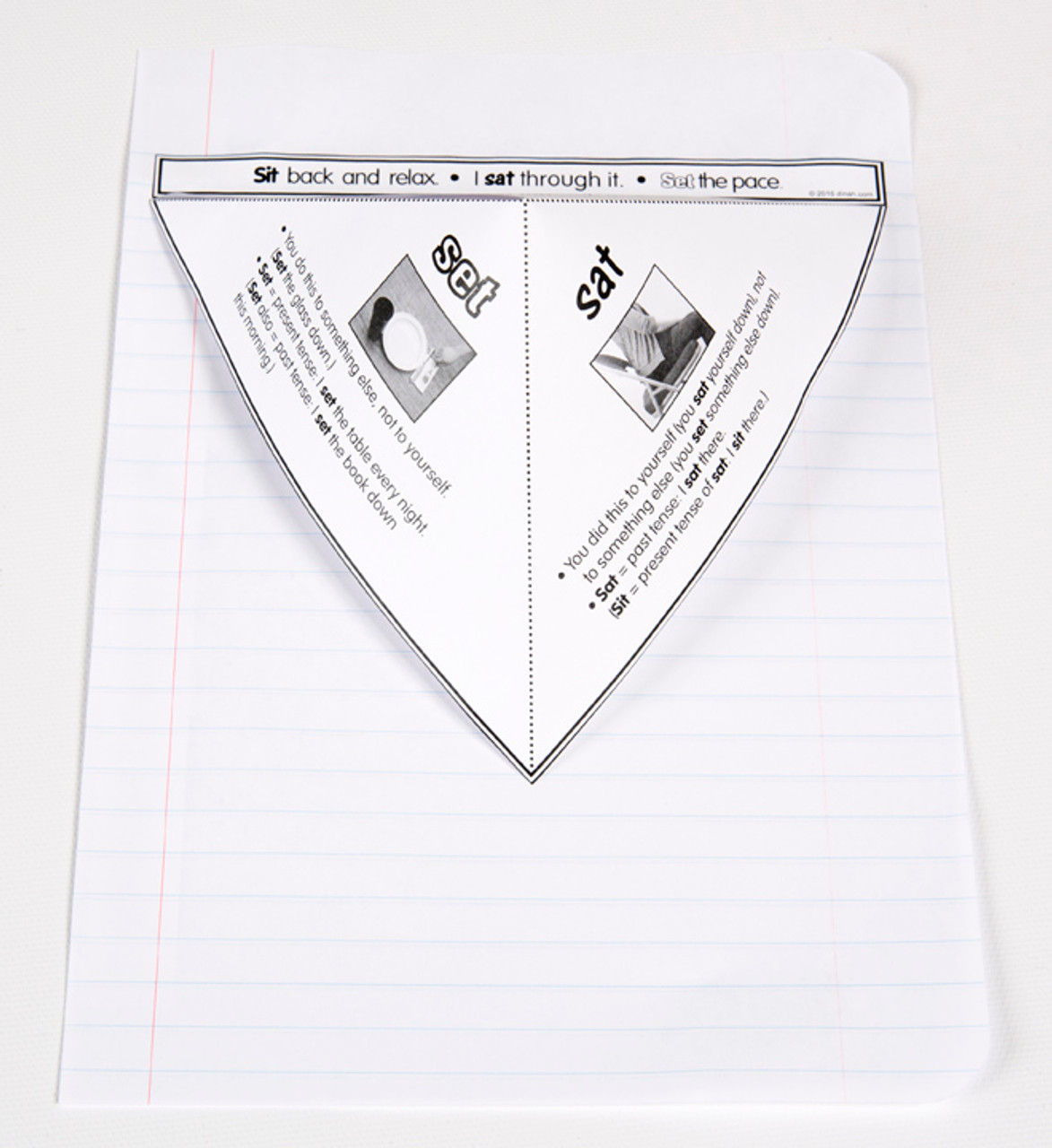 D-NC-L109-0049-EN-B-Confusing word trio: sit, set, sat notebook