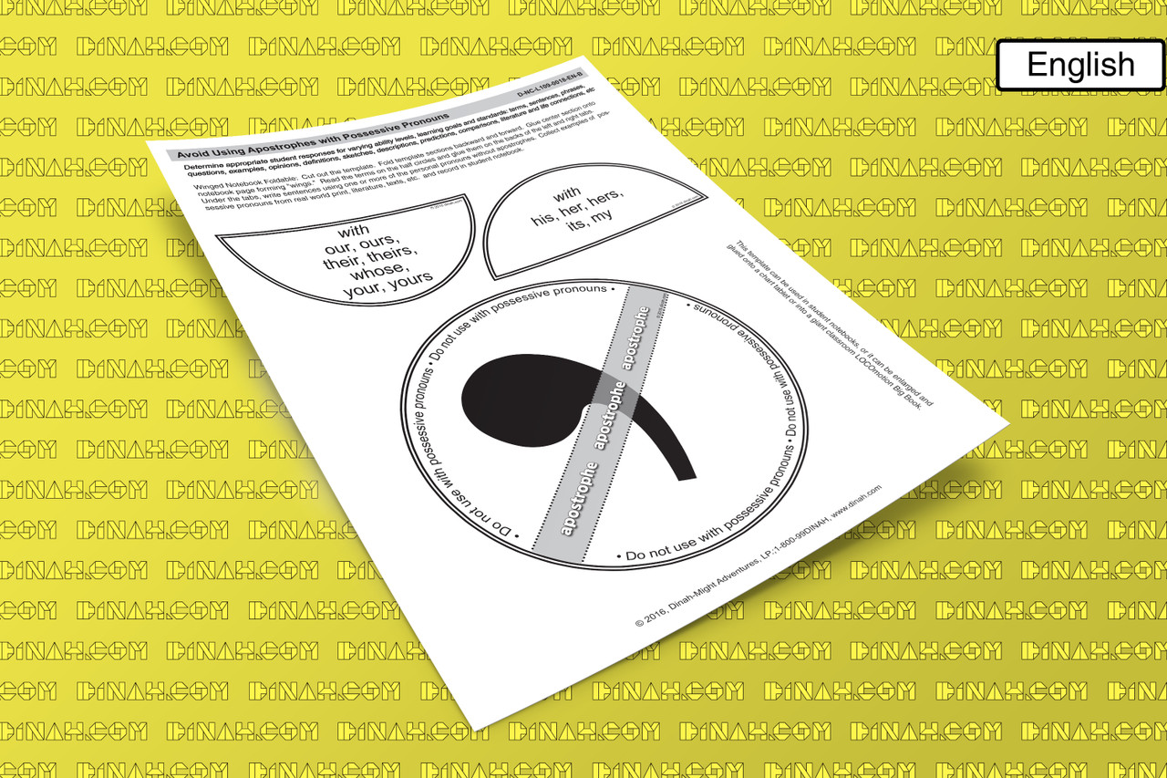 D-nc-l109-0018-en-b avoid using apostrophes with possessive pronouns