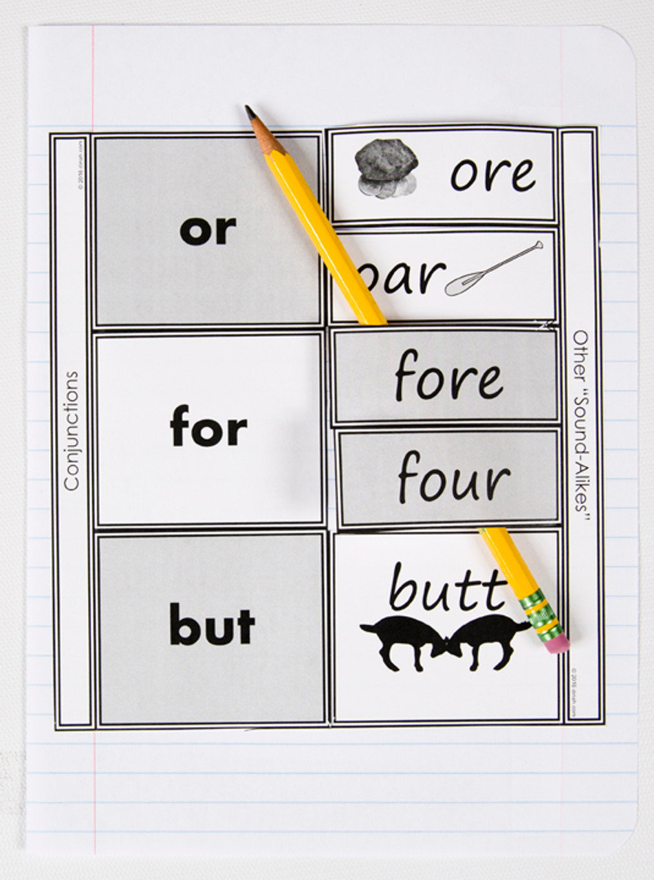 D-NC-L110-0042-EN-B-Homophones and conjunctions: or, for, but; notebook