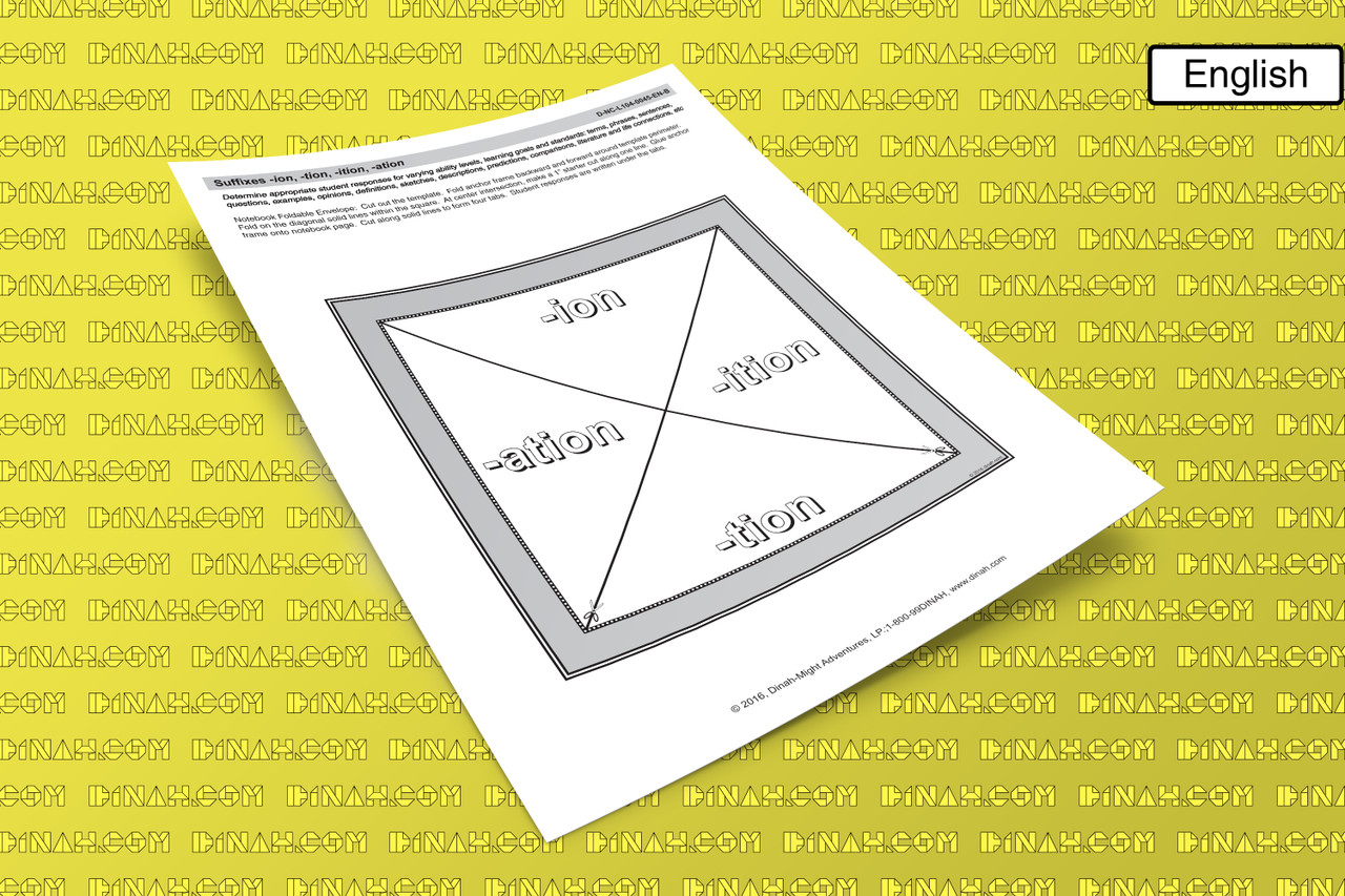 D-NC-L104-0045-EN-B-Suffixes -ion, -tion, -ition, -ation