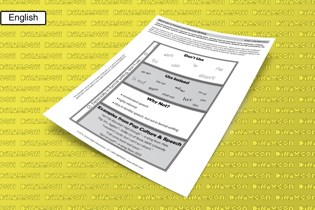 D-nc-l109-0020-en-b word use in formal and informal writing