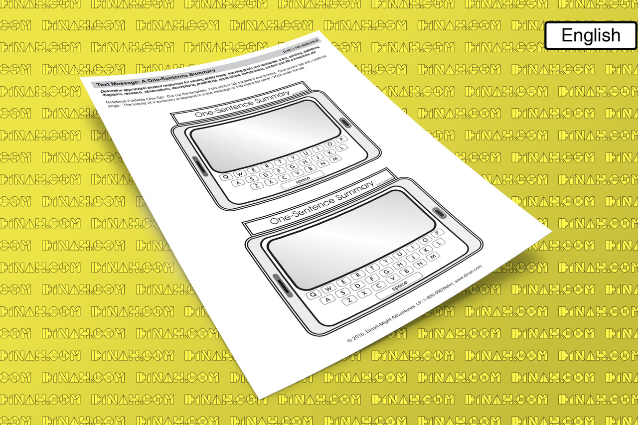 D-nc-l102-0025-en-b text message a one-sentence summary