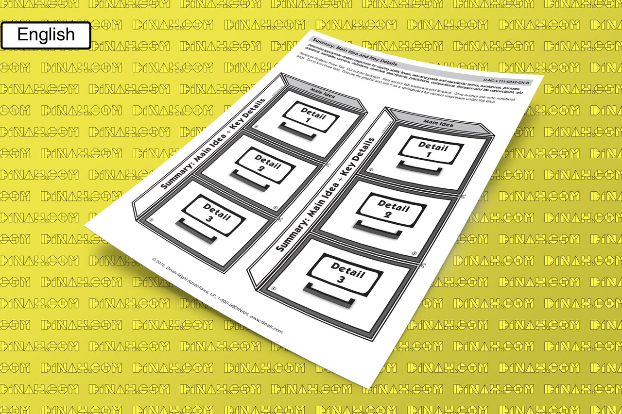 D-nc-l111-0032-en-b summary main idea and key details