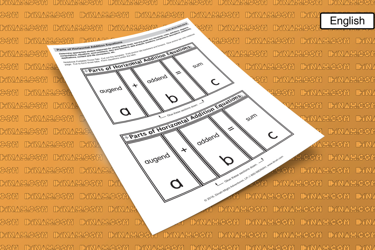 D-nc-m102-0005-en-b parts of horizontal addition equations