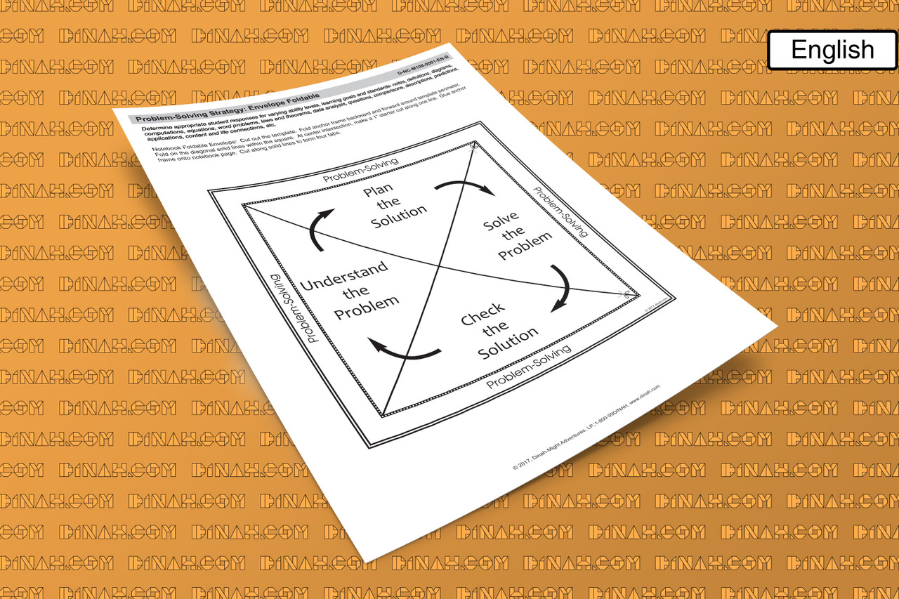 D-M108-0001-EN-B Problem-solving strategy envelope foldable