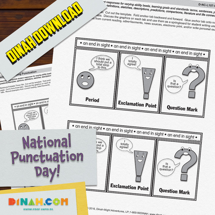 Punctuation Notebooking Foldable! Punctuation Notebooking Foldable!