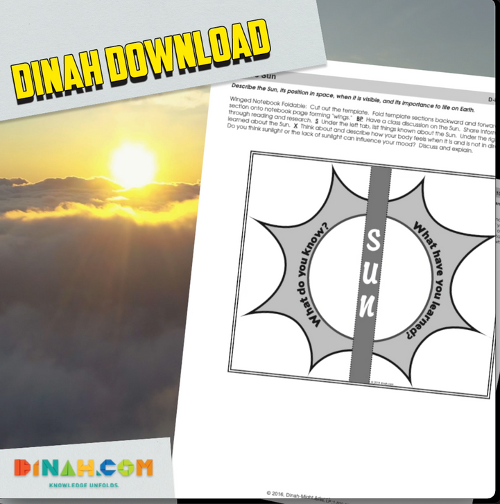 Earth's Sun Notebooking Template