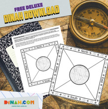 Cardinal Directions Foldable Envelope Cardinal Directions Foldable Envelope