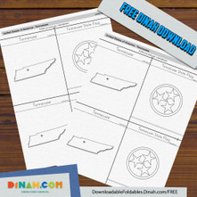 Tennessee State Map and Flag Download