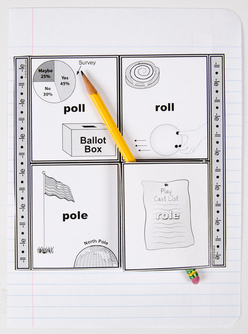 D-NC-L110-0043-EN-B-Homophone pairs: poll, pole and roll, role; notebook