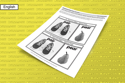 D-NC-L105-0019-EN-B-Homophone word pairs: pair, pear