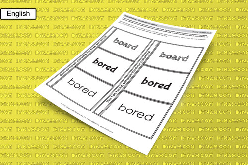 D-NC-L110-0024-EN-B-Homophones: board, bored, bored