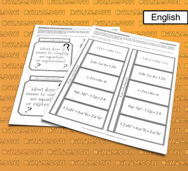 Simplifying Polynomial Expressions - dzdownloadablefoldables