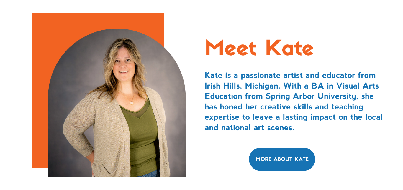 Kate Manville-Schwartz, Irish Hills, MI, Kate's Art School, Formal Art Education for youth, teens, and adults.