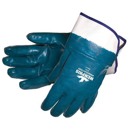 General Electric GG215 Blue Smooth Nitrile Dipped Gloves - Single Pair