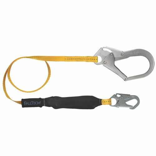 Falltech 8256LT3 Single Leg Shock Absorbing Lanyard,  6 ft