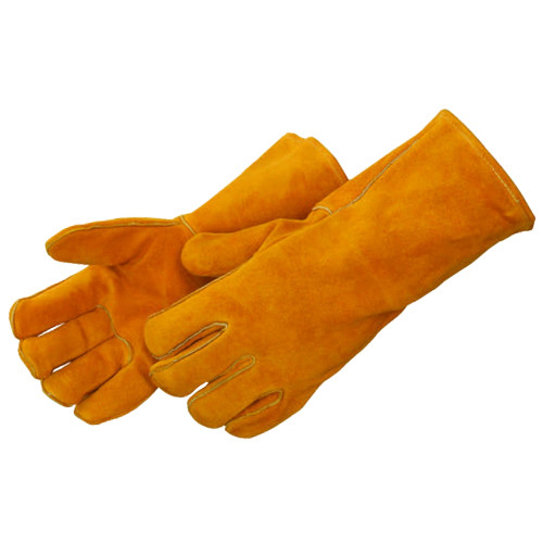 16 Inch Bourbon Brown Leather Welding Glove