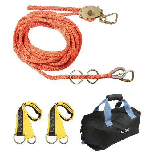 Falltech 770006 Temporary Horizontal Lifeline, 60 ft, 2 Person