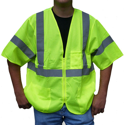 Class 3 Lime Mesh Safety Vest