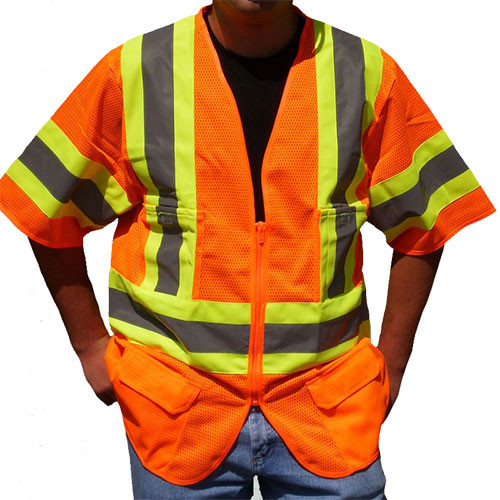 Class 3 Orange Safety Vest