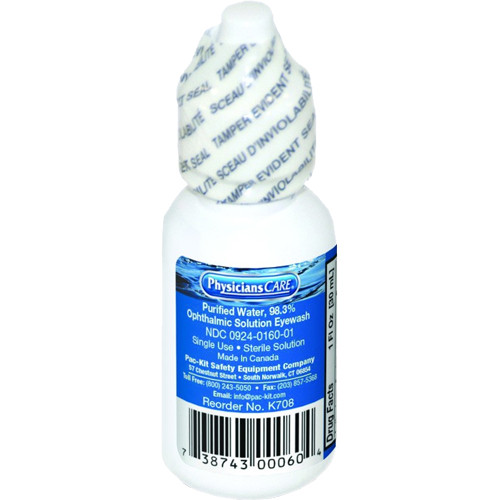 First Aid Only K708 Eyewash Solution, 1 Oz