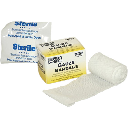 First Aid Only 5-600 2"X4 Yd. Sterile Stretch Gauze, 1/bx