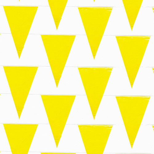 Yellow Pennant Flag 12" x 18" x 105'