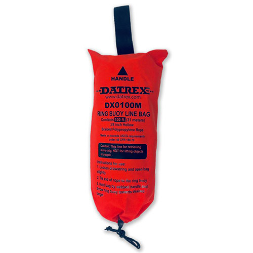 Datrex DX0100M 100' Rope with bag for Ring Buoy