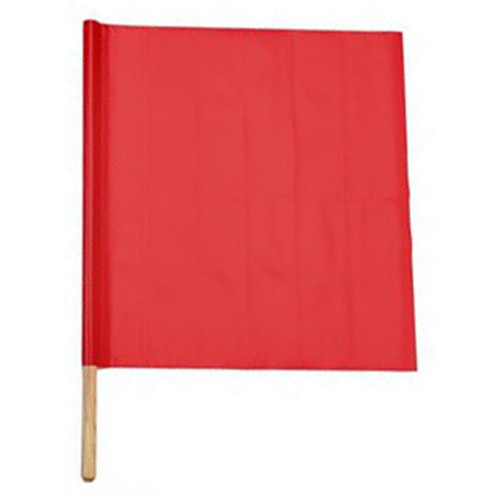 TRWF58  Red Vinyl Warning Flag,  Approximately 24" x 24"