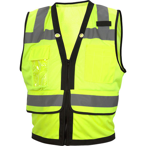 Pyramex RVZ2810 Lime Surveyor Safety Vest, Class 2