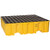 Eagle 1640 4 Drum Large Capacity Pallet, With Drain, Yellow